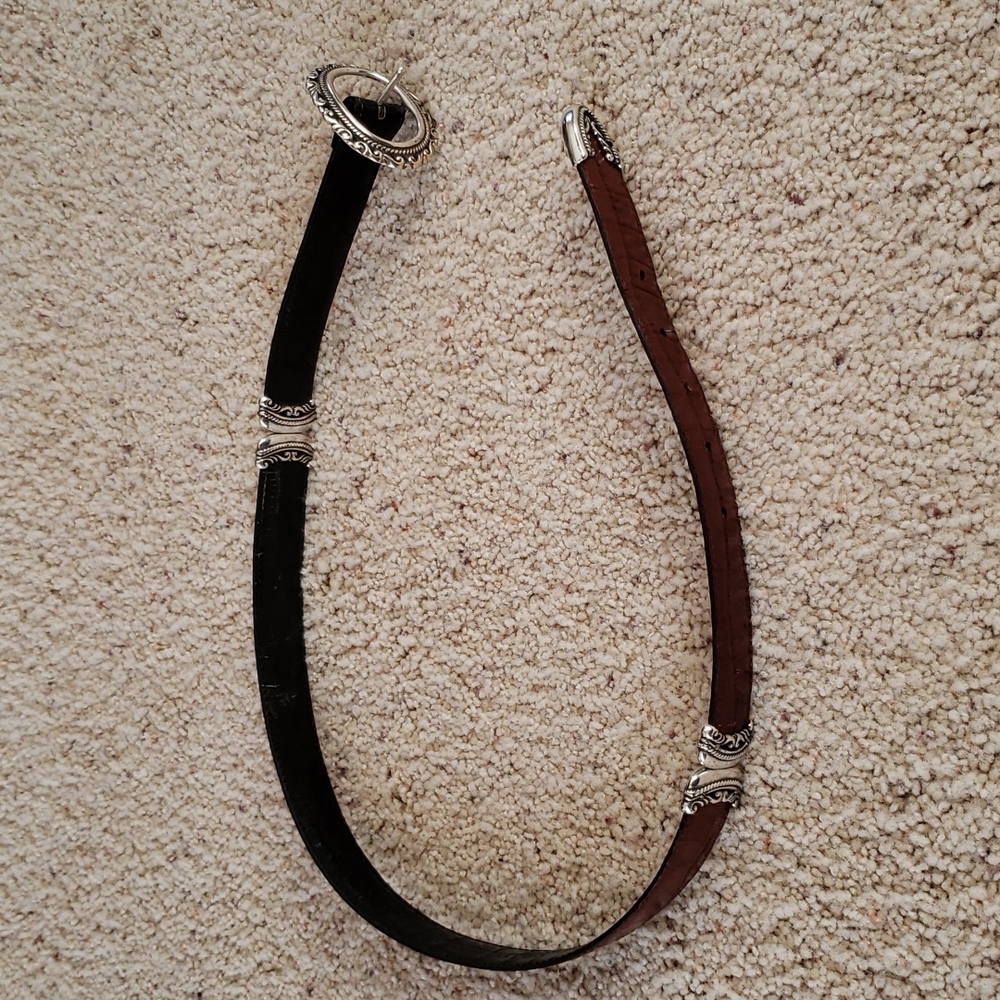Brighton leather brown and black reversible belt size M(30).